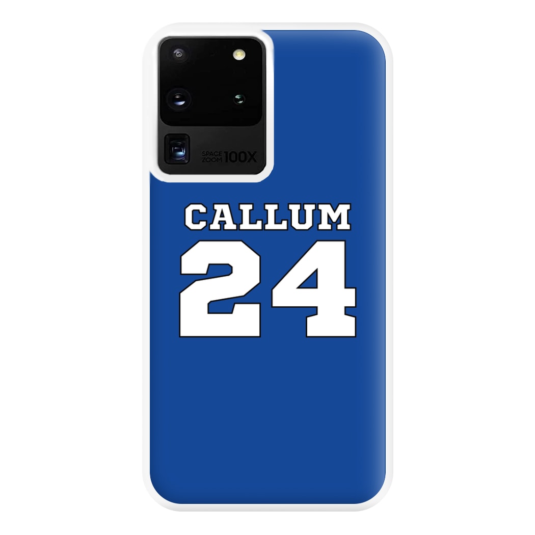 Dark Blue - Personalised Football Phone Case for Galaxy S20 Ultra