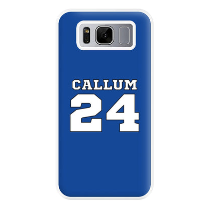 Dark Blue - Personalised Football Phone Case for Galaxy S8 Plus