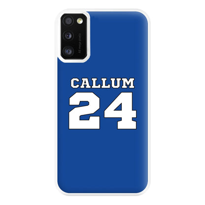 Dark Blue - Personalised Football Phone Case for Galaxy A41