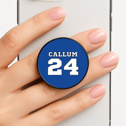 Dark Blue - Personalised Football Phone Grip