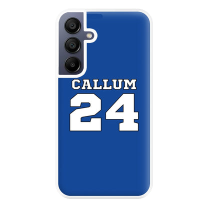 Dark Blue - Personalised Football Phone Case for Galaxy A16