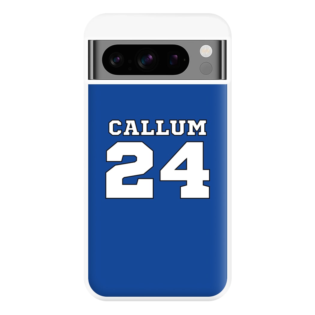 Dark Blue - Personalised Football Phone Case for Google Pixel 8 Pro