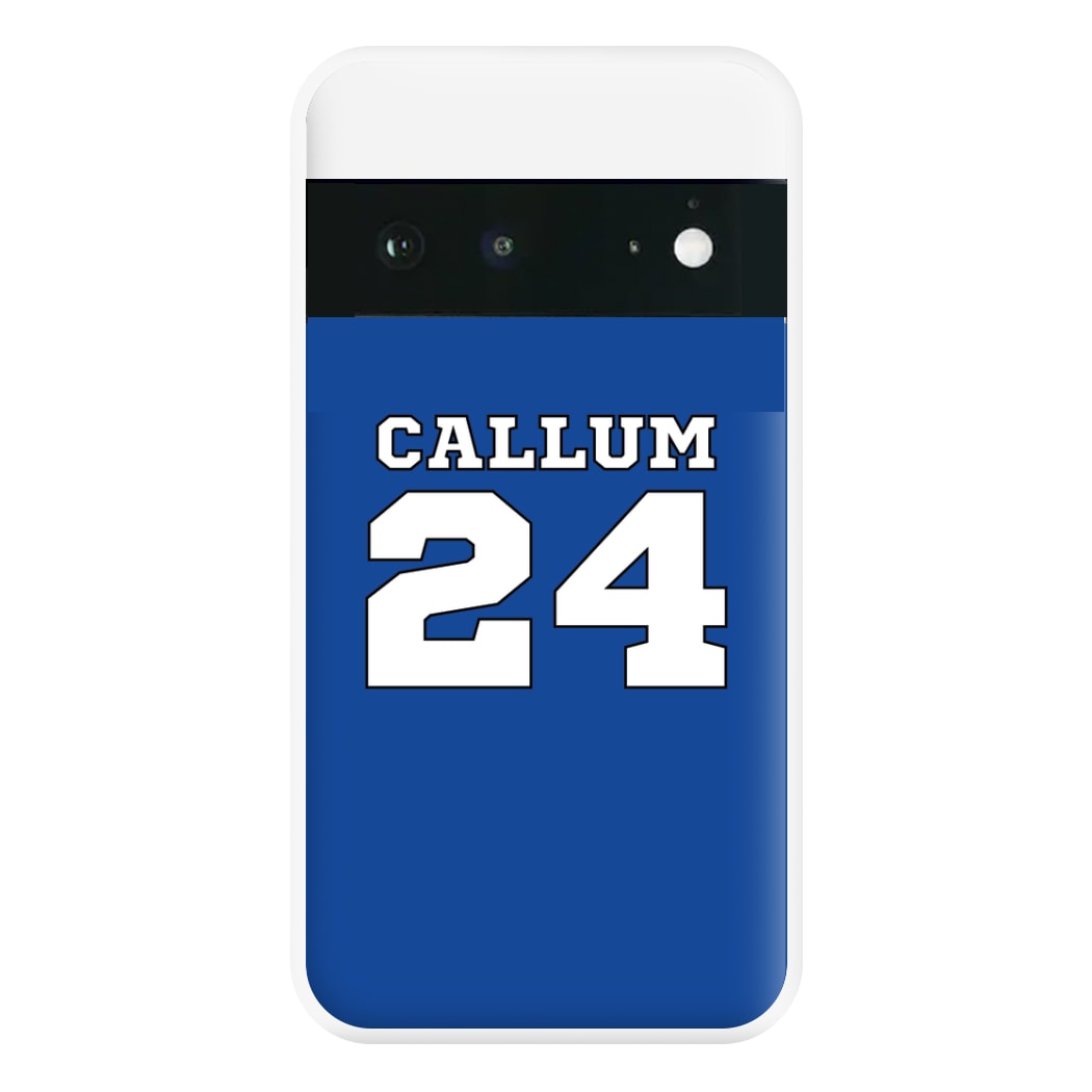 Dark Blue - Personalised Football Phone Case for Google Pixel 6a