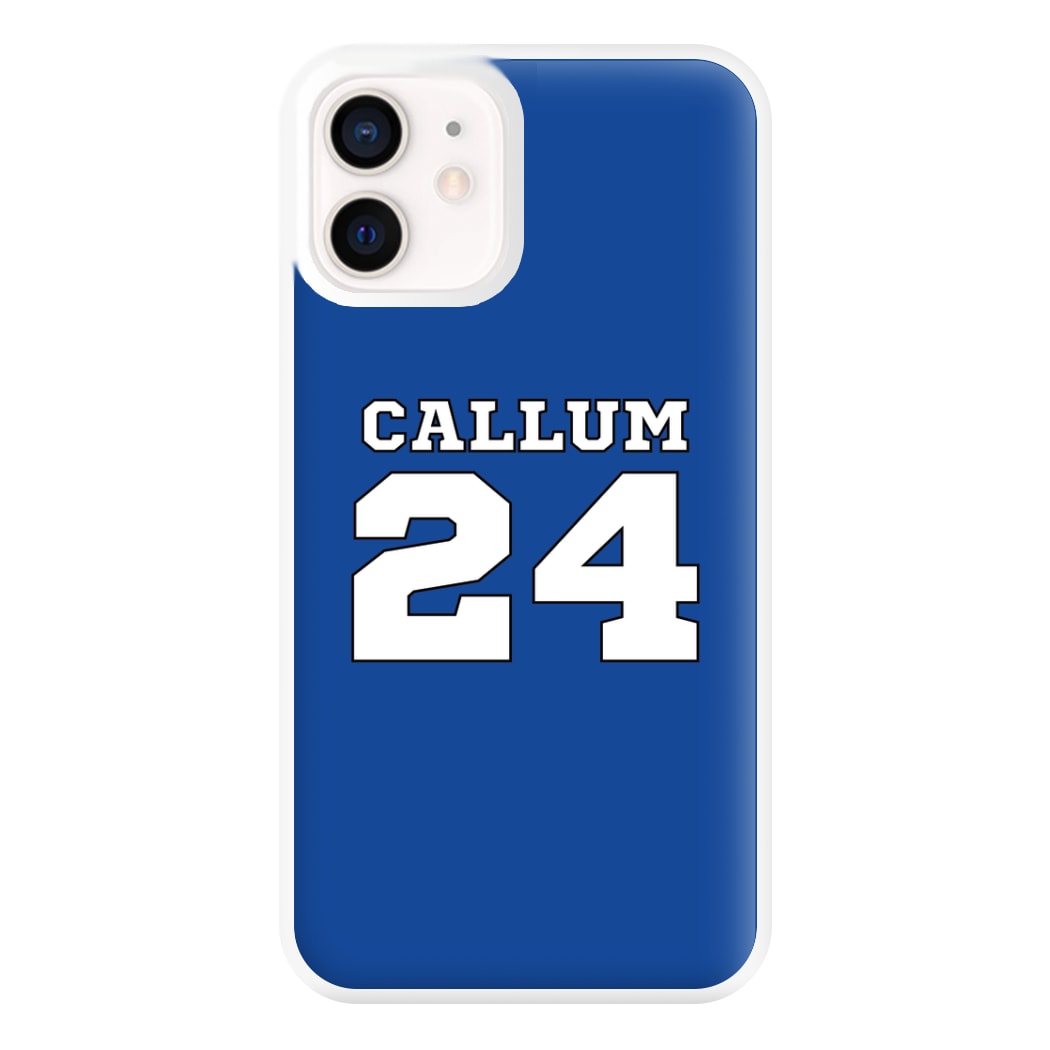 Dark Blue - Personalised Football Phone Case for iPhone 12 Mini