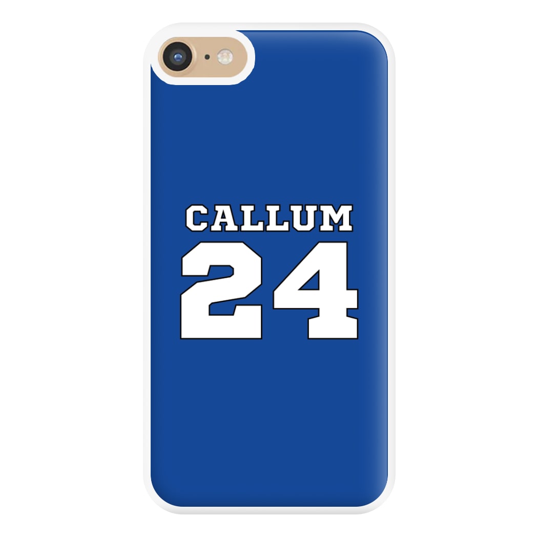 Dark Blue - Personalised Football Phone Case for iPhone 6 / 7 / 8 / SE