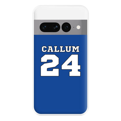 Dark Blue - Personalised Football Phone Case for Google Pixel 7 Pro