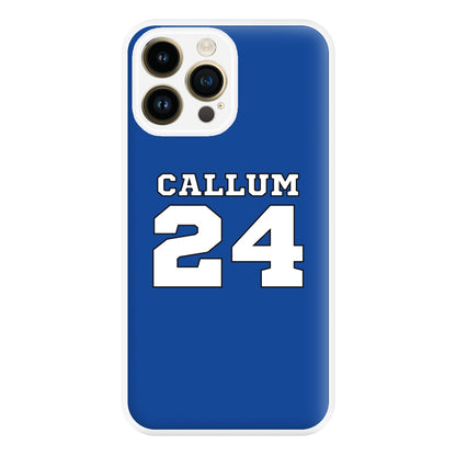 Dark Blue - Personalised Football Phone Case for iPhone 14 Pro Max