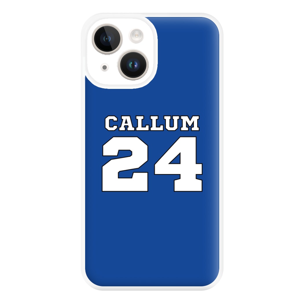 Dark Blue - Personalised Football Phone Case for iPhone 14