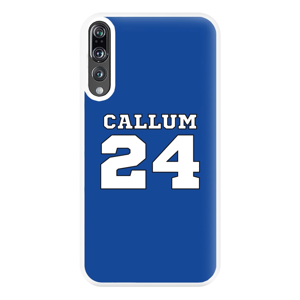 Dark Blue - Personalised Football Phone Case for Huawei P20 Pro