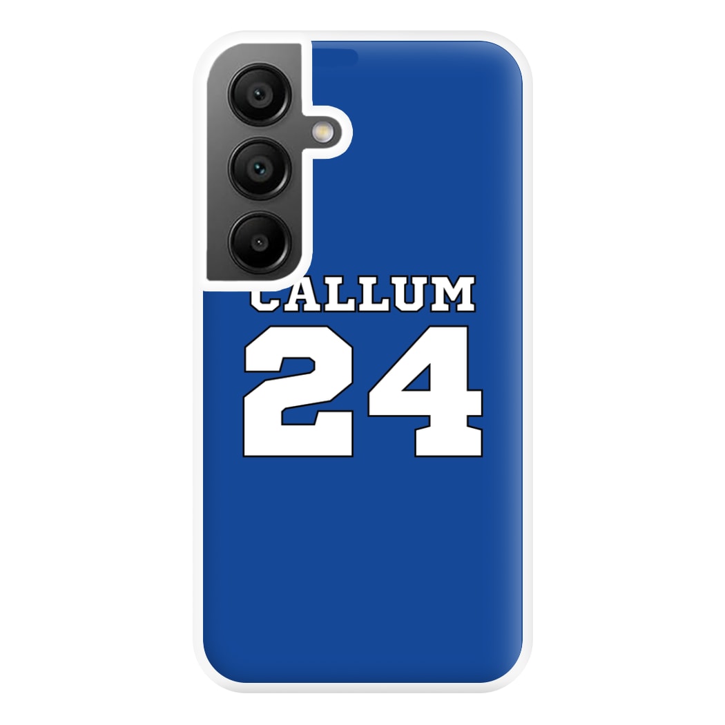 Dark Blue - Personalised Football Phone Case for Galaxy A55