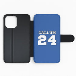 Dark Blue - Personalised Football Flip Phone Case