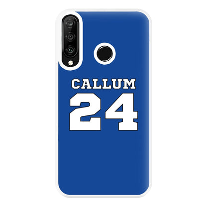 Dark Blue - Personalised Football Phone Case for Huawei P30 Lite