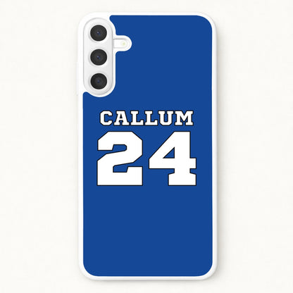 Dark Blue - Personalised Football Phone Case for Galaxy A57