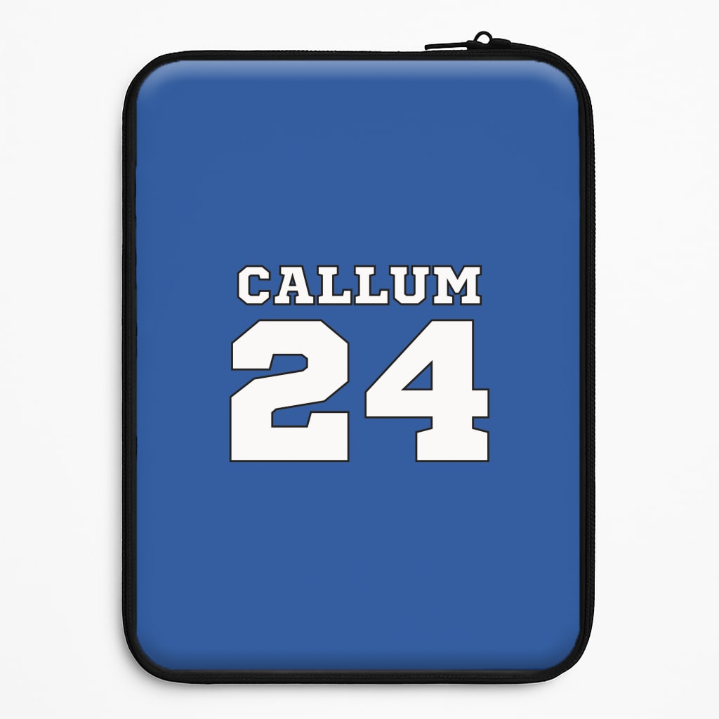 Dark Blue - Personalised Football Laptop Sleeve