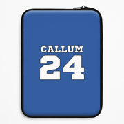 Dark Blue - Personalised Football Laptop Sleeve 1