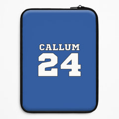 Dark Blue - Personalised Football Laptop Sleeve