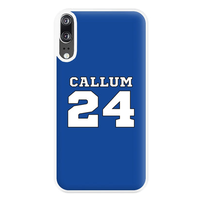 Dark Blue - Personalised Football Phone Case for Huawei P20