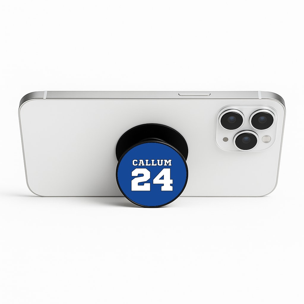 Dark Blue - Personalised Football Phone Stand