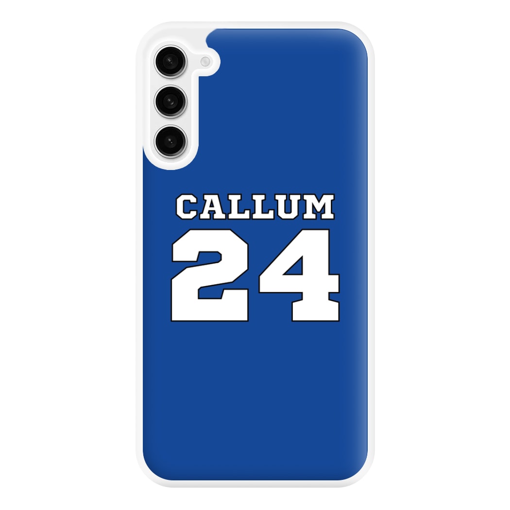 Dark Blue - Personalised Football Phone Case for Galaxy S23FE