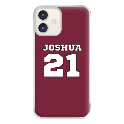 Burgundy - Personalised Football Phone Case for iPhone 11