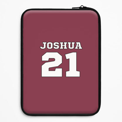 Burgundy - Personalised Football Universal Laptop Sleeve