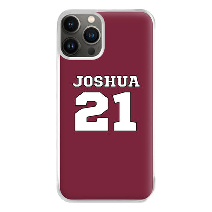 Burgundy - Personalised Football Phone Case for iPhone 11 Pro Max