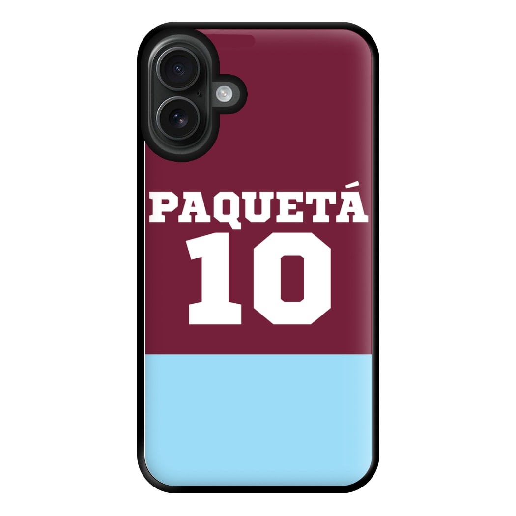 Claret And Light Blue Phone Case for iPhone 16 Plus