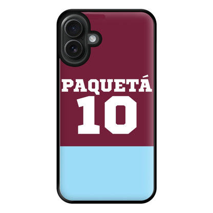 Claret And Light Blue Phone Case for iPhone 16 Plus