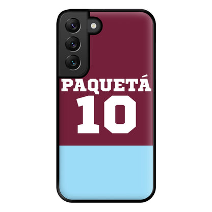 Claret And Light Blue Phone Case for Galaxy S22 Plus