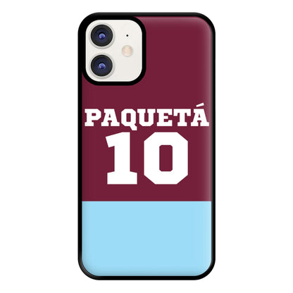 Claret And Light Blue Phone Case for iPhone 12 / 12 Pro