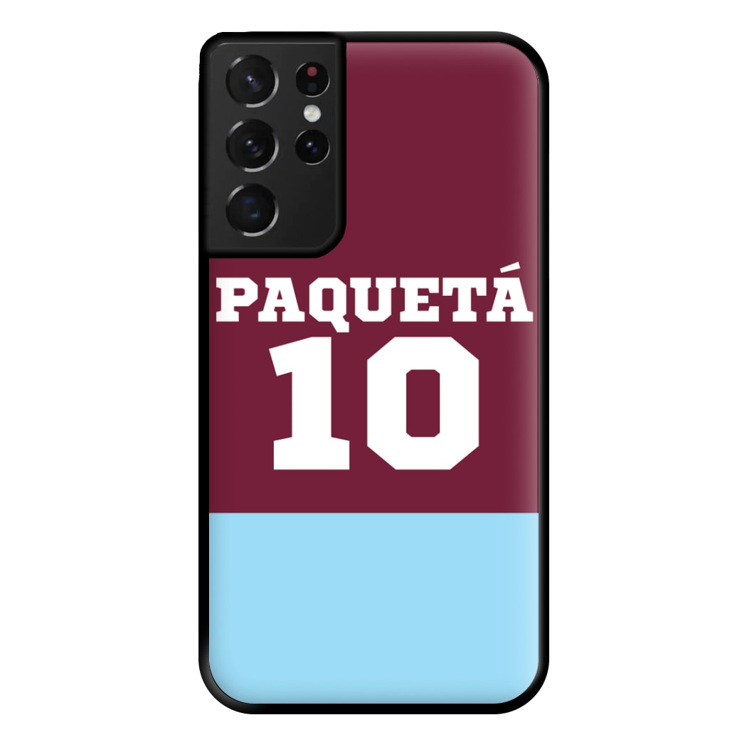 Claret And Light Blue Phone Case for Galaxy S21 Ultra