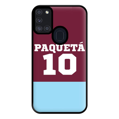 Claret And Light Blue Phone Case for Galaxy A21s