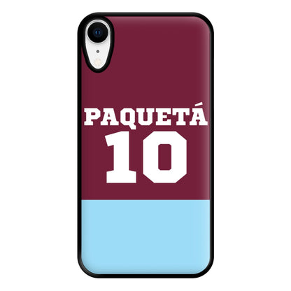 Claret And Light Blue Phone Case for iPhone XR