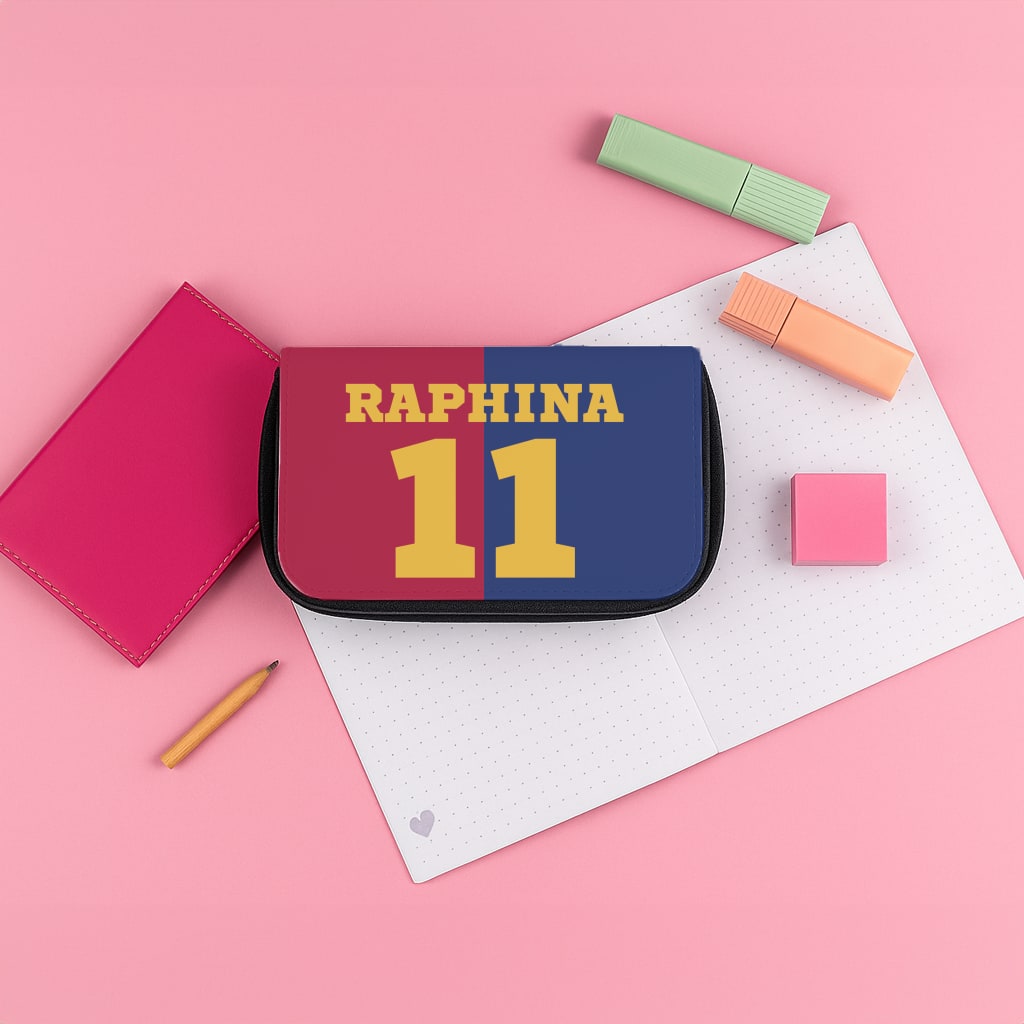 Red And blue Pencil Case