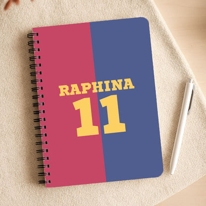 Red And blue Notepad