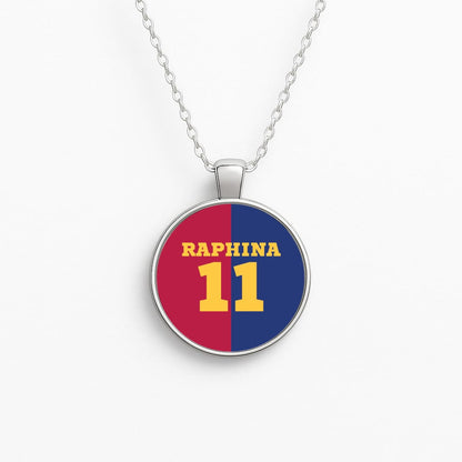 Red And blue Circle Necklace