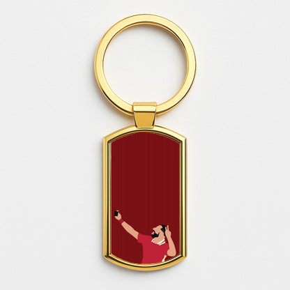 Mo Selfie  Gold Keyring