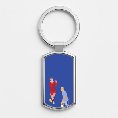 Harvey 30 Years Silver Keyring