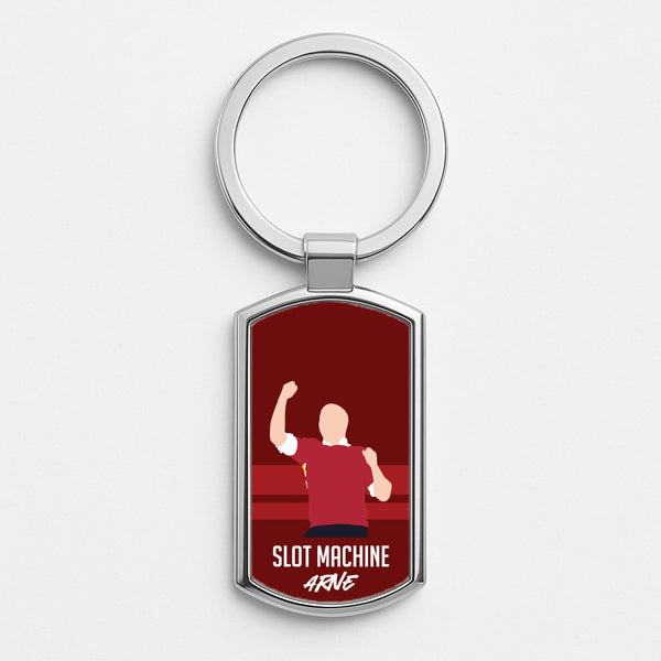 Slot Machine Arne Silver Keyring