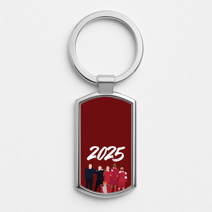 Premier League 2025 Winners Silver Keyring