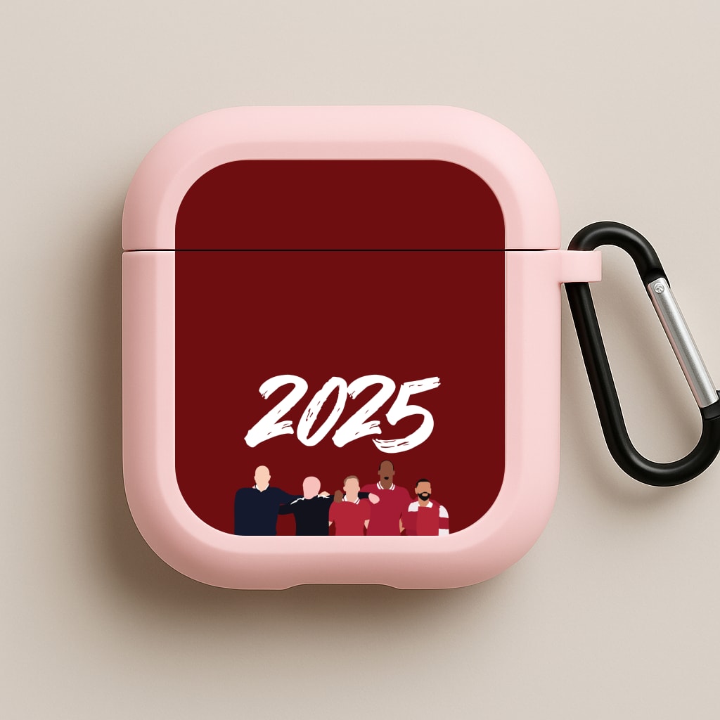 Premier League 2025 Winners Pink AirPods Case