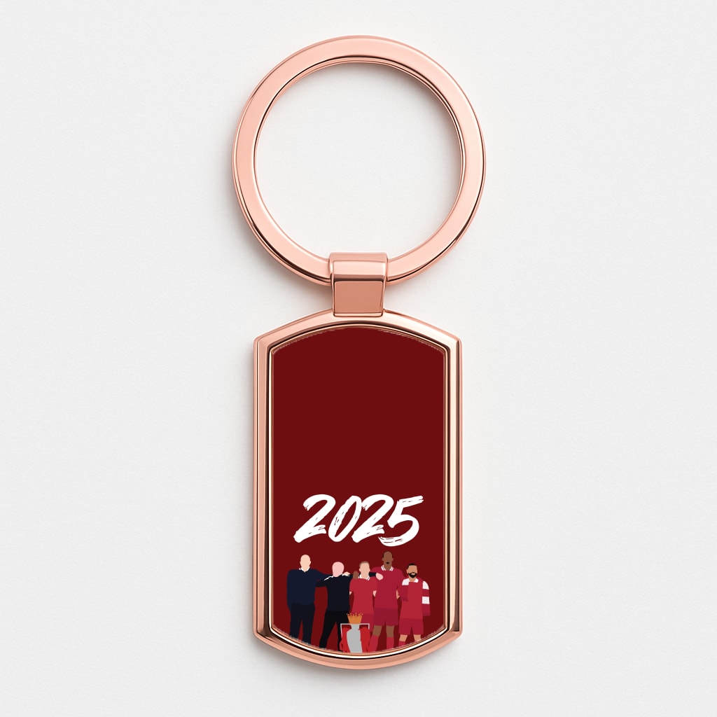 Premier League 2025 Winners Rose Gold Keyring