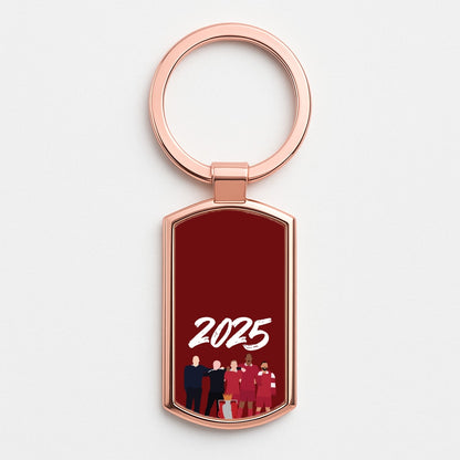 Premier League 2025 Winners Rose Gold Keyring