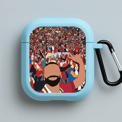 Mo Crowd Selfie Blue AirPods Case
