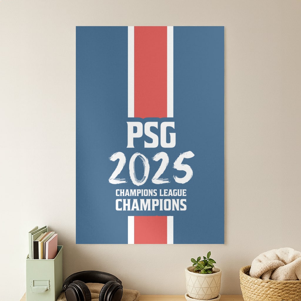 Champion League Winners 25 PSG Poster
