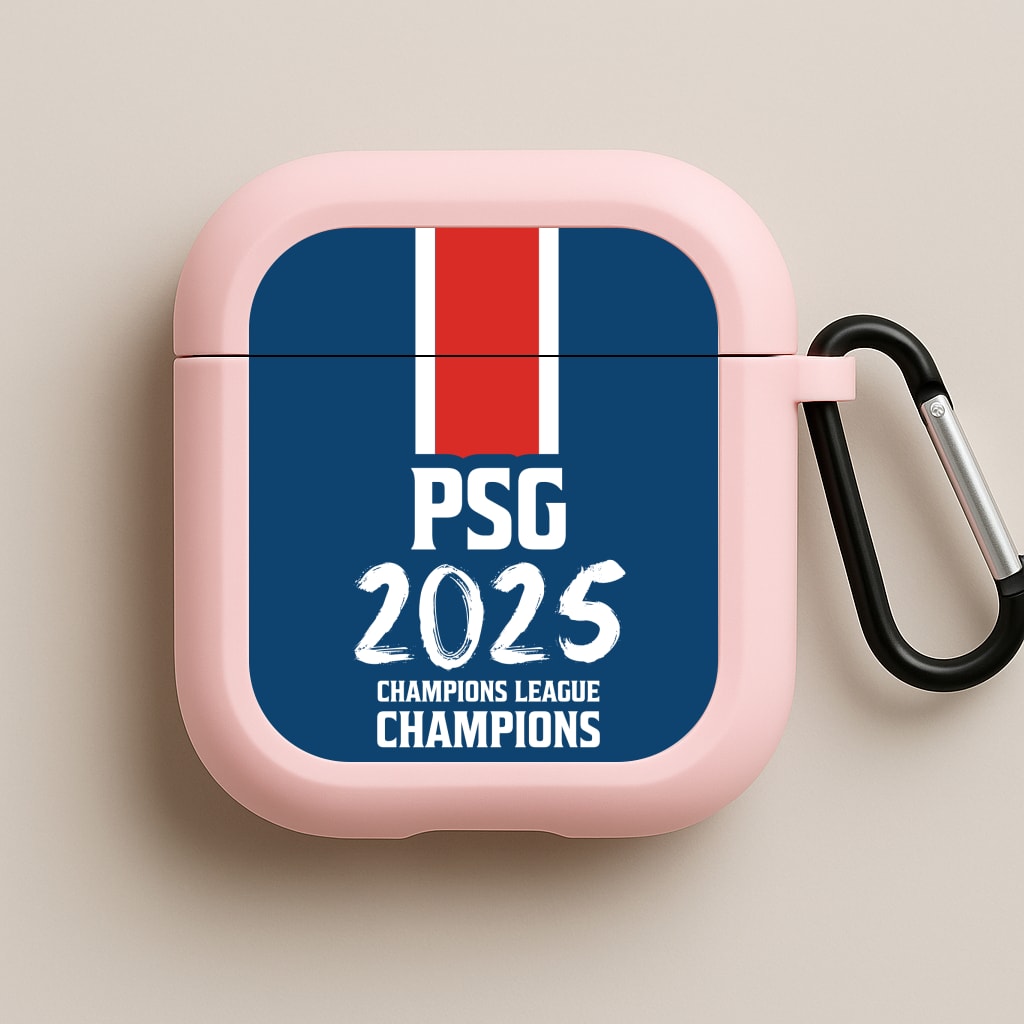 Champion League Winners 25 PSG Pink AirPods Case