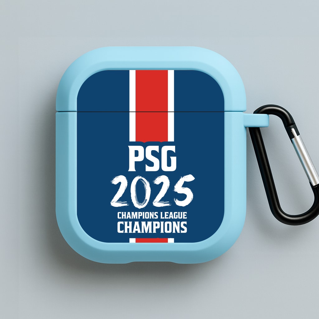 Champion League Winners 25 PSG Blue AirPods Case
