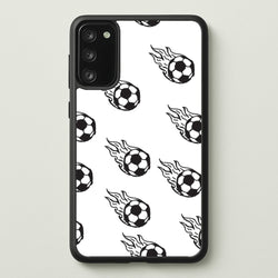 Flaming Football Pattern Phone Case - Galaxy A41