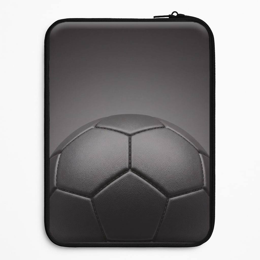 Black Football Laptop Sleeve