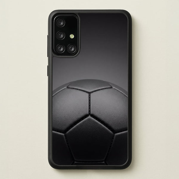 Black Football Phone Case - Galaxy A71 / Standard